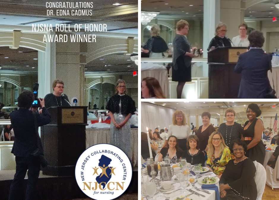 NJSNA Roll of Honor Award Winner – Dr. Edna Cadmus, NJCCN Executive Director