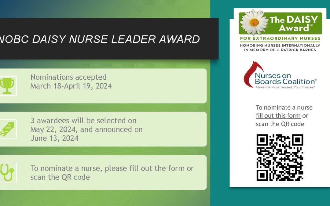 NOBC DAISY NURSE LEADER AWARD