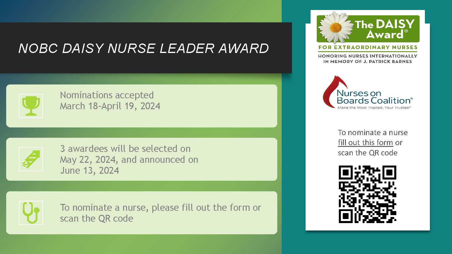 NOBC Nurse Daisy Award The New Jersey Collaborating Center for Nursing